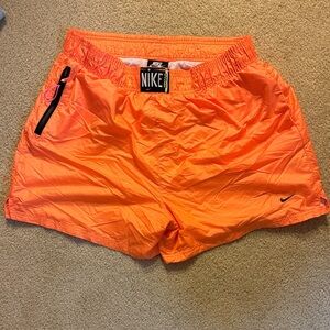 Nike Vibrant Orange Running Swimming Shorts
